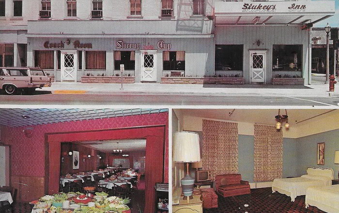 Stukeys Inn (Arlington Hotel) - STUKEYS POSTCARD FRONT